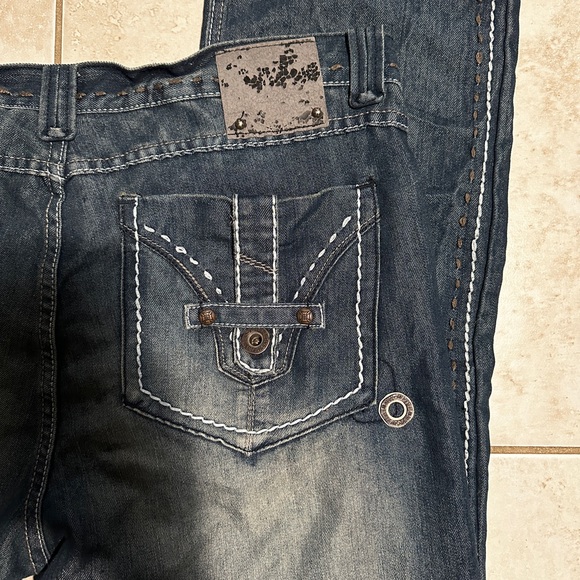 Vintage Y2K Grunge Ring of Fire Jeans - Picture 5 of 6